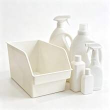2/4pcs Tall Pull-Out Under Sink Storage Baskets With Handles, Drawer Style Plastic Storage Boxes, Narrow Gap Organizer Bins, Multi-Function Cabinet Storage Containers, Suitable For Spices, Snacks And Small Items, Ideal For Kitchen, Bathroom, Pantry And Freezer - Multicolor - View 5