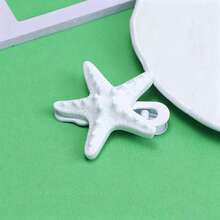 Highly Attractive Creative Starfish Duckbill Hair Clip, Fresh Seaside Style Side Clip, Girl's Bangs & Loose Hair Clip, Summer Updo Minimalist Decorative Hair Accessory - Multicolor - View 10