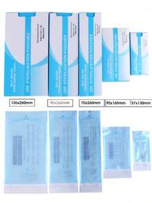 10Pcs Self‑Sealing Sterilization Pouches, Disposable Cleaning Sterilization Bags For Steel Nail Tools, Nail Tech Supplies - Multicolor - View 2