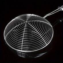 [Cuchara de acero inoxidable 38*20 cm]Cucharón colador multiusos de cocina colgable - Espumadera de alambre con mango largo de acero inoxidable para freír, cocinar, uso doméstico y en restaurantes JTPT - 1 pieza - Ver 7