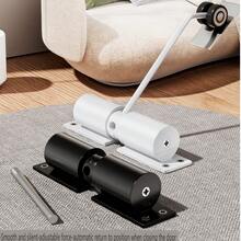 1 Pack, Home Door Closer, Easy Installation, Adjustable Force, Buffer Closing Door - Round White - View 1