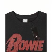 Amplified Mens David Bowie Logo Sweatshirt - Black - View 2