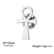 LIKGREAT 1pc Fashion Stainless Steel Cross Brooch, Personalized Accessory For Coat, Suit, Bag, Gift For Friends - Fashion Series - View 8