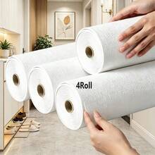 [Charming Matte] 4/9 Rolls 19.69" X 110.2" Vinyl Wallpaper | Linen Texture, 3D Peel And Stick Vinyl | Suitable For Living Room, Dining Room, Bathroom, Kitchen, Ceiling Decoration, Wainscoting And Walls With Charming Matte Finish - Roll Material - View 13