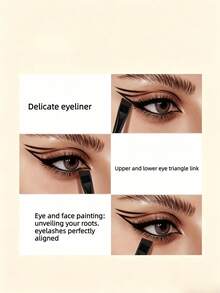 10pcs/5pcs/1pc Professional Eyeliner Brush Set, Makeup Brush Set, Professional Makeup Tools, Makeup Gift, Beginner Makeup Tools, Compact And Portable, Travel Essential, Holiday Gift, Gift For Mother, Gift For Girlfriend, Halloween Gift, Christmas Gift - Eyeliner Brush Set - View 8