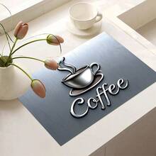 (Hot !!) 1pc 2D Coffee Pattern Flat Stove Protector Mat And Non-Slip Heat-Resistant Rubber Stove Cover Mat Suitable For Induction Cooktop, Glass Cooktop And Multi-Function Scratch-Resistant Mat, Also Can Be Used As Oven, Washing Machine, Dryer And Kitchen Decor Best Choice. - Multicolor - View 14
