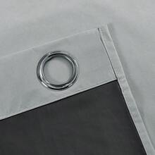 Tirai Penghalang Cahaya 100%, Tirai Jendela dengan Kantong Batang Berinsulasi Termal, Cocok untuk Kamar Tidur dan Ruang Tamu - Grey - View 4