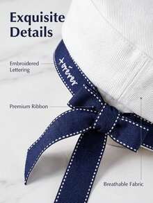 1pc Classic Sailor Hat, Vintage Style Unisex Navy Cap With Ribbon And Letter Embroidery, Cute Flat Top Hat Suitable For Party And Cosplay - Multicolor - View 4
