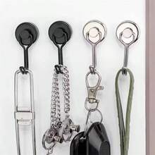 6pcs Magnetic Hooks Heavy Duty Rotating No-Drill Mount Door Kitchen Refrigerator Metal Neodymium Strong Adhesive Wall Hanging Organizer Storage Solution Ideal For Home Office Garage Closet Bedroom Bathroom Pantry Organization - View 1