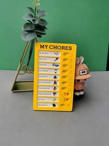 1pc Random Color Checklist Board, Chore Chart Memo Checklist Boards Blank Cards For Daily Checklist, Planning Boards, Home Travel Planning - Planning Board - View 5