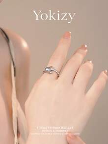 Yokizy Akoya Pearl Ring S925 Silver 7-8mm Round Strong Luster Snake Open Design Luxury Women's Ring - Silver - View 5