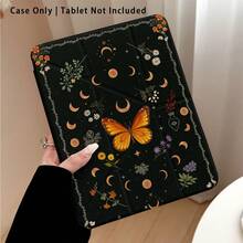 1pc Tablet Protective Case With Stand, Moon, Star, Daisy, Butterfly Pattern, Suitable For Honor 8/9/10/X8/X8A/X9/X8Pro/X9Pro/ MatePad Se 11 Inch/MatePad 11 Inch/11.5 Inch, MatePad Pro/, Apple 10th/11th Gen 2025 (A16) - Style 66 - View 2