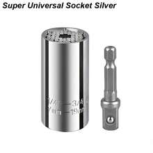 Universal Socket Wrench Torque Head Set Ratchet Super Socket Tool Electric Drill Adapter Wrench Key Multi-Function - Universal Socket BL - View 9