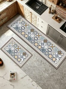 1pc Colorful Mixed Pattern Kitchen Mat, 3.5mm Soft Rubber Material, Absorbent And Easy To Clean, Suitable For Hallway, Bathroom, Living Room, Outdoor Door Mat And Toilet, All-Season Use, Suitable For Various Holidays - Multicolor - View 8