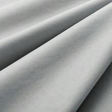 100%遮光窗簾 2片裝 隔熱保溫 穿桿式窗飾，適用於臥室與客廳 - 灰色 - 查看 3