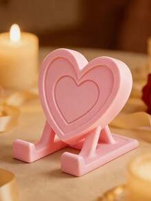 This Heart-Shaped Phone Stand Can Also Serve As Home Decor, Making It A Perfect Choice For Home, Office, Or Party Decoration. A Creative Gift For Tech Enthusiasts And Back-To-School Season. - A - View 14