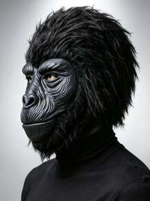 Halloween Gorilla Latex Mask, Halloween Costume Headpiece Suitable For Role Play Parties And Various Themed Events - Chimpanzee - View 6