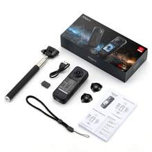 Kamera Aksi Panorama 4K Ultra HD, Sudut Pandang Lebar 200°, Lensa Ganda Depan dan Belakang yang Dapat Diganti, Layar 2.0 Inci, Baterai 1500mAh dengan Perekaman 4 Jam, Dapat Digunakan Sebagai Webcam PC. Set Lengkap Termasuk Kartu Memori 32GB, Ringkas dan Tahan Lama - View 14