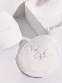 1pc Reusable Hot Compress Facial Mask, Cold & Hot Compress Face Towel, Suitable For Home Bathroom Decor, Back To School Season Beauty Salon Home Bathroom Supplies - White - View 8