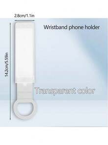 Push‑Pull Phone Wrist Strap Holder, Universal Adhesive Back‑Clip Phone Grip Stand, Retractable Lazy Phone Support Buckle, Portable Anti‑Drop Anti‑Slip Phone Ring Bracket For All Smartphones - One Size Fits All - View 12