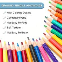 18 Colors/ Box Colored Pencils Set Of Colored Pencils, High-Quality Soft Core Oil-Based Pencil Set - Bright And Versatile, Perfect For Artists, Sketching And Illustration Picture Books - Sets - View 8