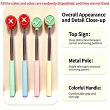 New Adjustable Teacher Pointer Pen (Classroom Supplies, All Styles Come In Random Colors), Suitable For Primary And Kindergarten Teachers. Essential Item For The Start Of The School Year/Returning Students Season. Must-Have For Halloween/Christmas. - New Right/Wrong Finger Reading Pointer - View 11
