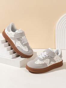Children's Casual Low-Top Training Shoes, Fashionable Popular Campus Kids' Shoes, Style - Beige - View 4