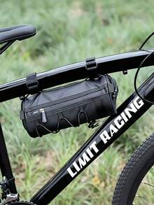 XD Adjustable Waterproof Bicycle Handlebar Bag + Fixing Strap Set, Cylindrical Bicycle Front-Mounted Storage Bag, Prevents Bag Slipping Or Item Loss, Suitable For Mountain Bikes, Road Bikes, Commuting, Outdoor Activities And Daily Use - Multicolor - View 6