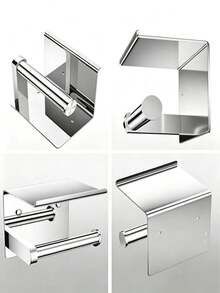 Tempat Tisu Toilet dengan Ruang Penyimpanan di Bagian Atas - Mudah Dipasang, Cocok untuk Kamar Mandi dan Meja Rias, Pemasangan Sederhana - Tersedia dalam Berbagai Pilihan Warna Seperti Matte, Mengkilap, Hitam, Putih, dan Abu-abu - c - View 10