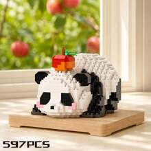 Cute Panda Mini Building Blocks Set, Micro Particle DIY Assembly Toy, Desktop Decoration, Children & Adult Holiday Birthday New Year Gift, Exquisite Small Gift - Panda - View 17