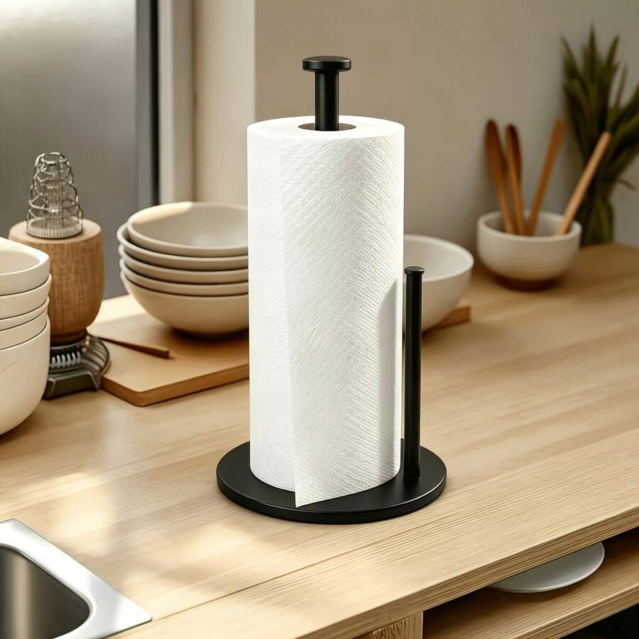 2026 Kitchen Paper Towel Holder With Reinforced Base - Space-Saving Countertop Storage Unit - Modern Design Style, Suitable For Paper Towels And Toilet Paper - Durable Kitchen Utensil Storage Solution - Kitchen Paper Towel Holder - A - View 1