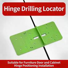 Woodworking Hinge Hole Drilling Guide Boring Jig Drill Template Locator Tool For Precise Cabinet & Furniture Making - 1 Pc - View 5