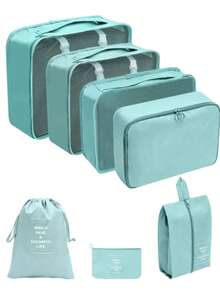 7pcs Travel Storage Bags Luggage Organizer Underwear Panties Storage Bag Clothes Garment Bag Maternity Bag Packing Pouches - Multicolor - View 5