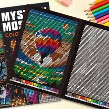 1 Dreamy Mosaic Digital Coloring Book, Fun Pixel Art Coloring Book, Notebook, Paint Pixel Mosaic Patterns According To Numbers, Exercise Concentration, Cultivate Color Matching Ability, Relieve Emotions, Home Leisure, Travel Entertainment, Home Coloring Interaction, Back To School Season, Essential Stationery Drawing Book, Holiday, Birthday, Party, Halloween, Christmas, New Year Gift Choice - Multicolor - View 7