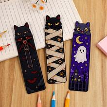Fun Halloween‑Themed Cat‑Shaped Acrylic Bookmarks, Creative And Cute Vampire, Mummy And Ghost Cat Page Markers, Reading Decorative Accessories, Perfect Halloween Gifts For Cat Lovers And Book Lovers - One Size Fits All - View 2