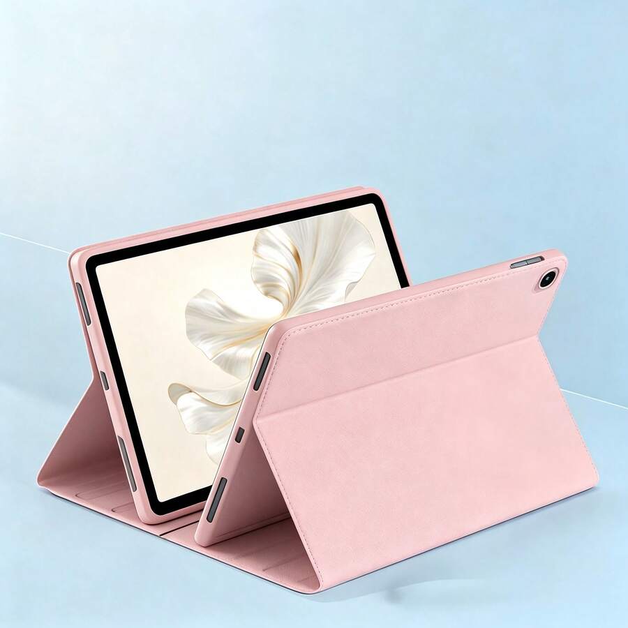 TenYide Magnetic Protective Leather Case For Tablet, TPU Artificial Leather Material, Full Coverage Book Style Tablet Case, Multi-Angle Stand Design, Compatible With Bluetooth Keyboard, Secure Magnetic Attachment To Keyboard, Compatible With IPad Series/GalaxyTab Series/MatePad Series/XiaomiPad Series/RedmiPad Series/LenovoTab Series And Other Models, (Keyboard Not Included)