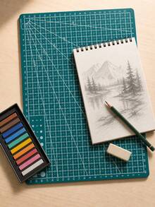 A3/A4/A5 Cutting Tools, A3/A4 Cutting Mat For Educational Tools, Art Carving Knife Board, Clay Cutting Board For Exams,Non-Slip Grid Rulers, Suitable For Craft Materials, Multi-Purpose Craft Cutting Mat, Self-Healing Art Carving Board Cutting Board - A - View 2