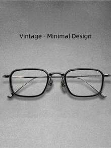 Men's Ultra-Light Pure Titanium Alloy Eyeglass Frames, Suitable For Large Faces, Metal Titanium Frame, Large Frame Eyeglass Frame - A - View 3