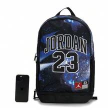 Nike Jordan Logo Print Casual Versatile Fabric Backpack Unisex Black - Black - View 4