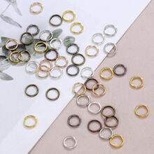 200Pcs 3-12mm Single Loop Open Jump Rings, Round Connector Rings For Necklace, Bracelet And Pendant Connection, Essential Accessories For DIY Jewelry Making - Jump Rings - View 6