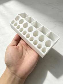 Multi-Slot Slanted Design Perfume Sample Rack, Perfume Sample Bottle Storage, Desktop Mini Bottle Display Storage Rack, Portable Travel Perfume Spray Bottle Storage, Suitable For Vanity Tabletop, Birthday Gift, Housewarming Gift, Halloween Gift - Multicolor - View 6