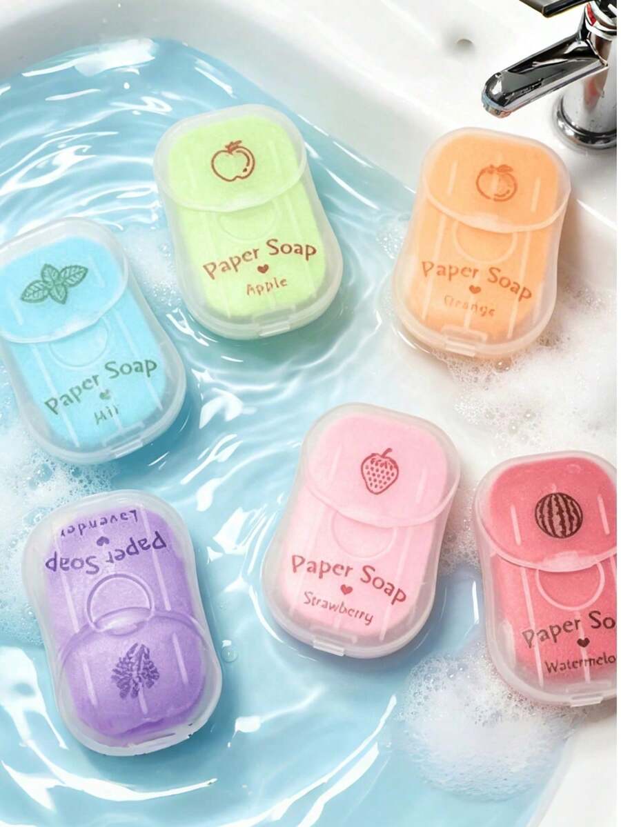Portable Hand Wipes, Travel Essential | Quick-Dissolving Cleaning Wipes | Alcohol-Free | 50pcs/Box - Odorless - View 1