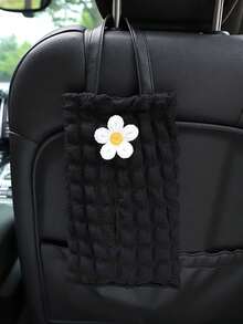 New Car Tissue Box, Elegant Plaid Seat Hanging Tissue Dispenser - Various - View 6