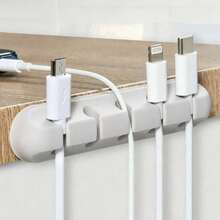Multi-Slot Cable Organizer - Durable Multi-Purpose Cable Management Clip, Suitable For Office Desk, Car And Home - One Size Fits All - View 2