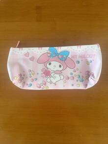 SANRIO Pencil Case Large Capacity Stationery Bag, Portable Makeup Organizer, Portable Canvas Storage Bag, Storage Bag, Back To School Essential - Multicolor - View 7