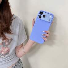 適用於 iPhone 18 Pro Max 18 Pro 17 Pro 17 Pro Max 17 液態矽膠 3 層全包覆軟膠手機殼，清新夏季配色，防震保護殼附防刮微纖維內裡，兼容 13 11 16 Pro Max 15 14 Plus 12 Mini XS Max 7 8 Plus - 淺藍色 - 查看 7