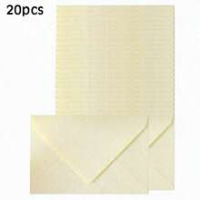50/20/10入 米白色樹紋壓紋信封 (16.5*11cm/6.5*4.33in)，適用於婚禮邀請函、商務邀請函、15歲生日手寫信、情書、明信片、節日卡片 - 查看 9