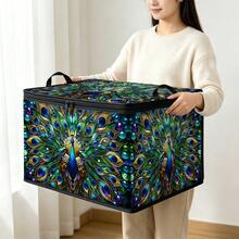 Multi-Size Options, Fun Cartoon Print Foldable Storage Box With Zipper Handle, Upgraded Fabric Large Capacity Storage Organizer, Suitable For Wardrobe, Dorm, Underbed Storage, Clothes, Bedding, Toys, Miscellaneous Items, Home Moving Organization - Multi-color - View 27