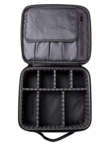 1pc Large Capacity Multi-Function Makeup Storage Bag - Black - View 3