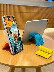 Multifunctional Suction Cup Phone Holder, Foldable, Soft Silicone, Phone Holder, Multi-Angle Adjustable, Stable, Non-Slip, Flexible, Suitable For Tablets, Slouchy Bracket, Portable Desktop Stand, Space-Saving, Suitable For All Models - Multicolor - View 5